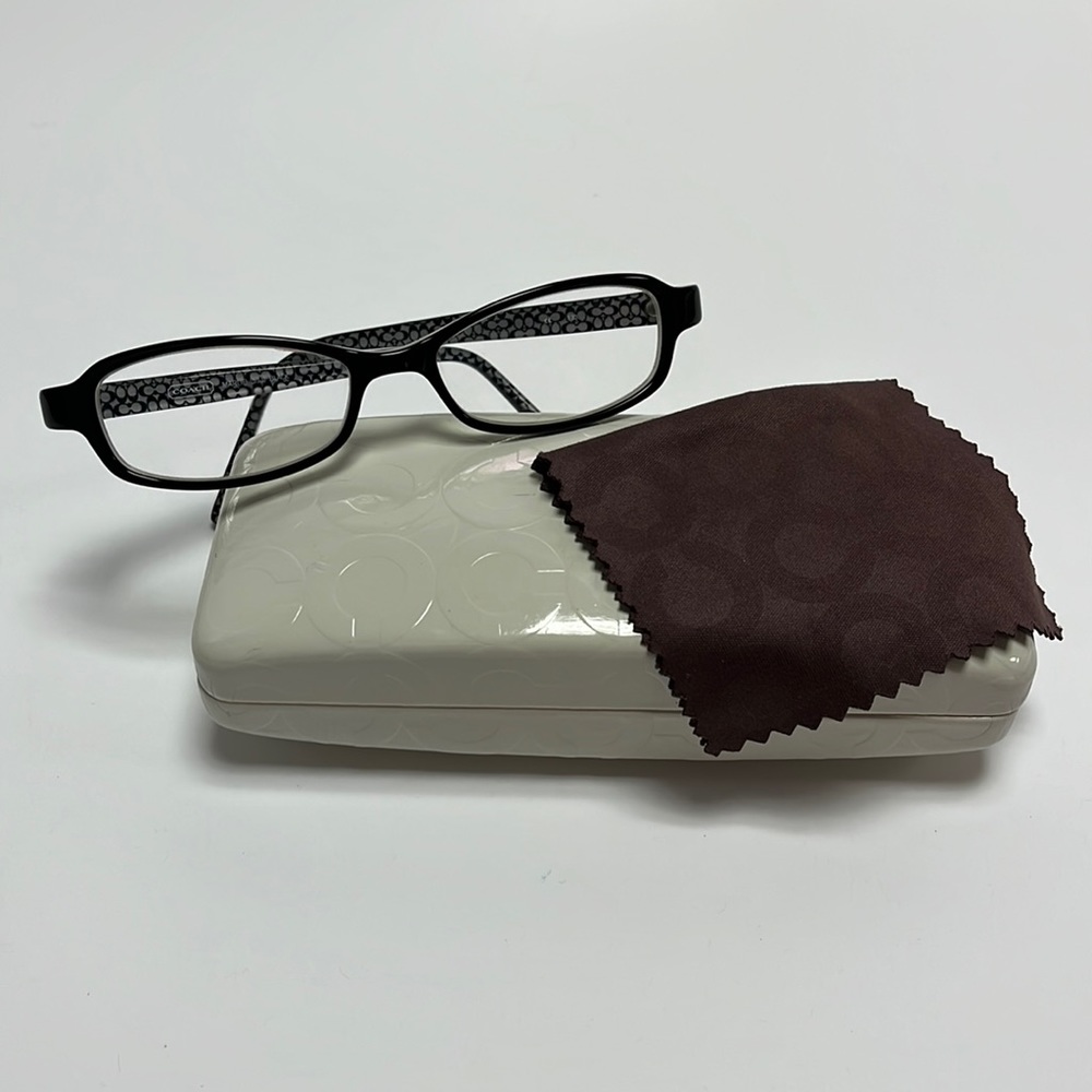Coach Marlie (533) Black Eyeglasses With Case and lens cloth